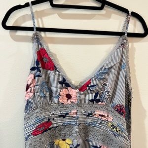 Stella Sky midi dress with lace detailing